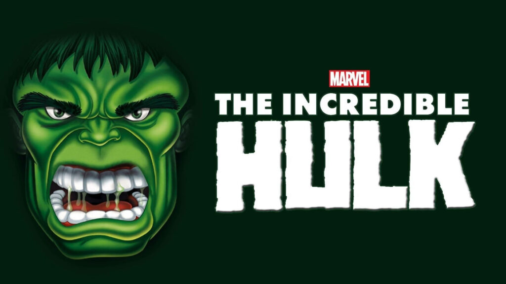Bold Hulk Wallpaper: Iconic Green Face on Dark Green Background