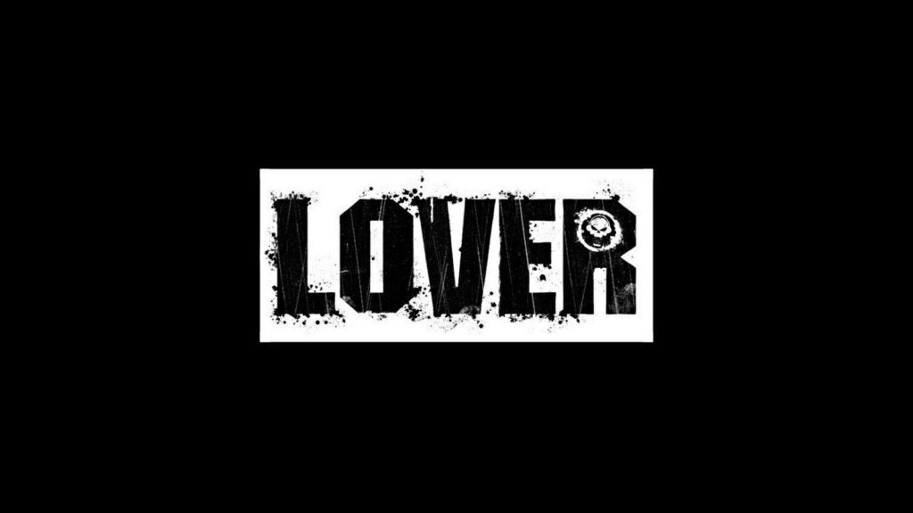 Passionate Elegance: Skull Typography on a Mysterious Dark Canvas- Embracing the Essence of Black Love Wallpaper