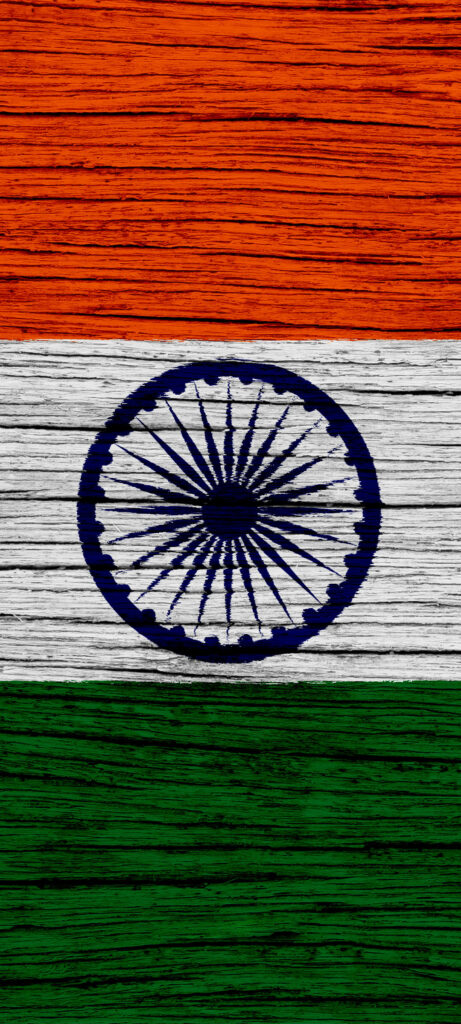 Indian Flag Wood Texture Wallpaper: Pride & Heritage Background