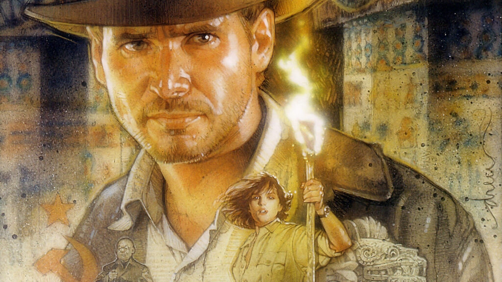 Indiana Jones Wallpaper: Iconic Adventure with Artifacts & Atmosphere