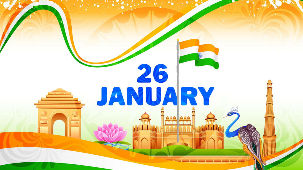 Historical Marvels and Patriotic Pride: 26 January India Republic Holiday Wallpaper