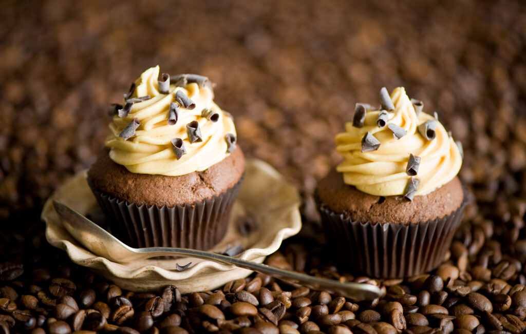 Indulge in Chocolate Muffins: Delectable Wallpaper Background