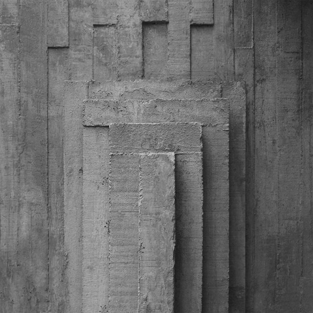 Industrial Concrete Wallpaper: Layered Geometric Texture Background