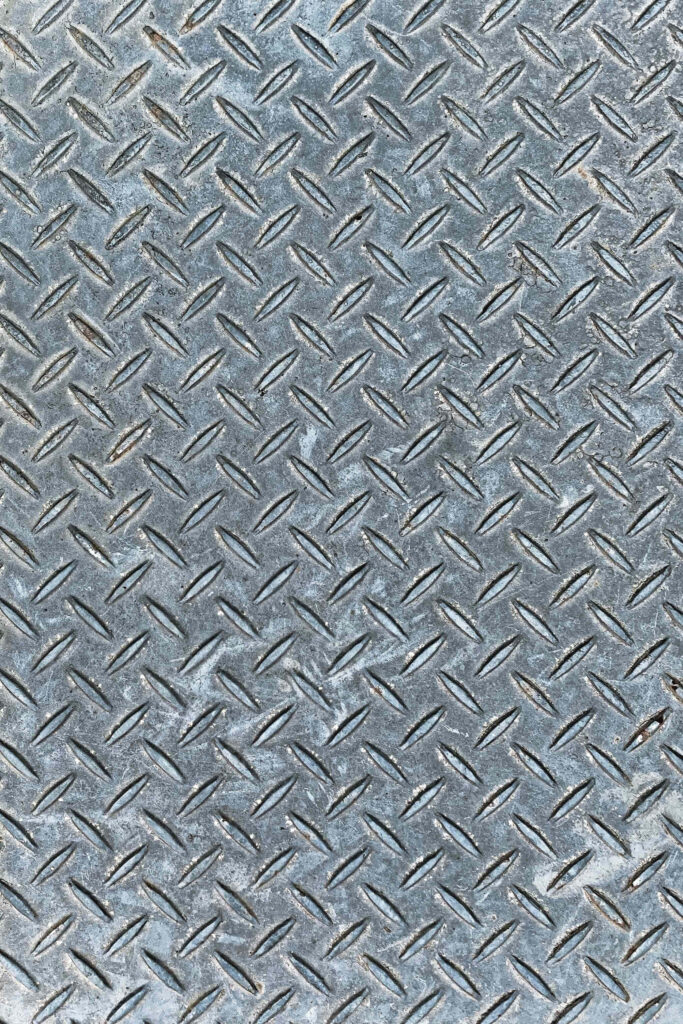 Industrial Diamond Plate Gray Wallpaper Background - Textured Design