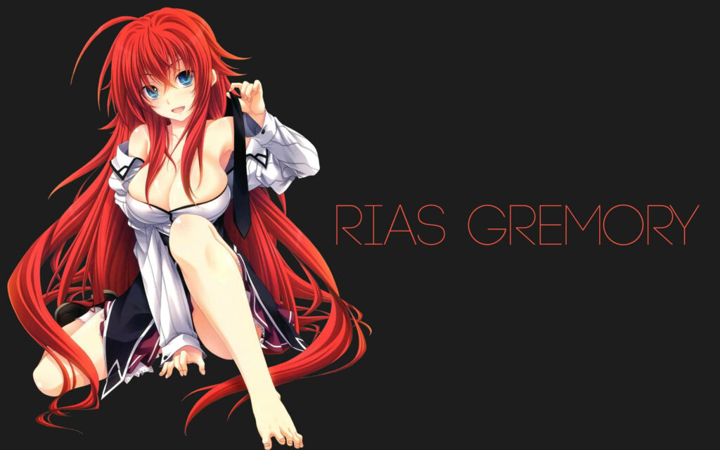 Red-Haired Temptress: Unleashing Devilish Power in Highschool Dxd! Wallpaper