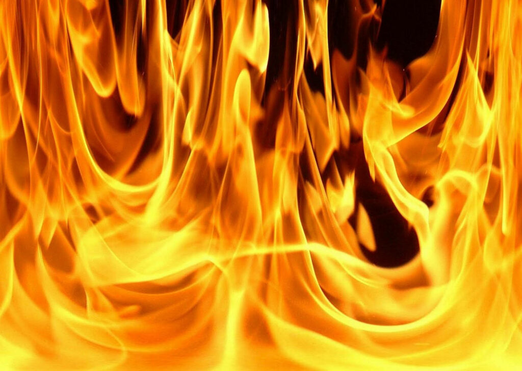 Fury Unleashed: An Exquisite Inferno Illuminating the Night Wallpaper