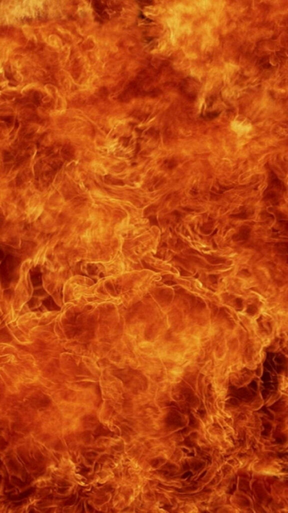 Fiery Frenzy: iPhone Wallpaper Delivers a Captivating Blazing Inferno