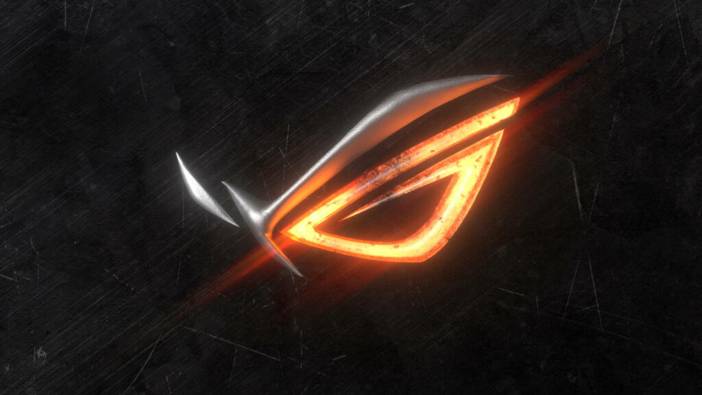 Inferno Ignites: Exquisite Asus Rog 4k Gaming Background Engulfed in Flames Wallpaper