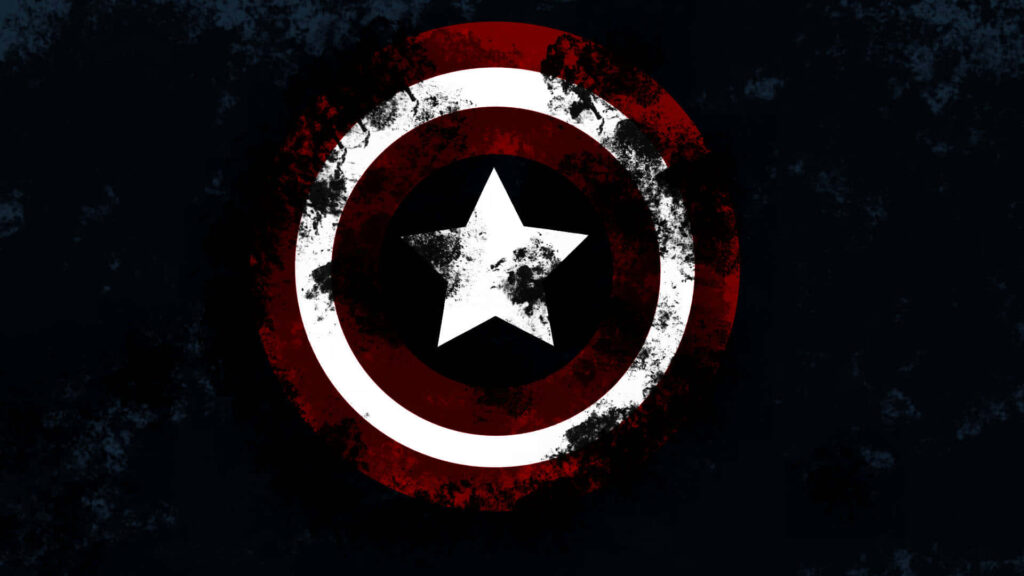Enveloped in Dark Mystery: 4k Background Photo of Captain America's Shield Amid Black Smoke Wallpaper
