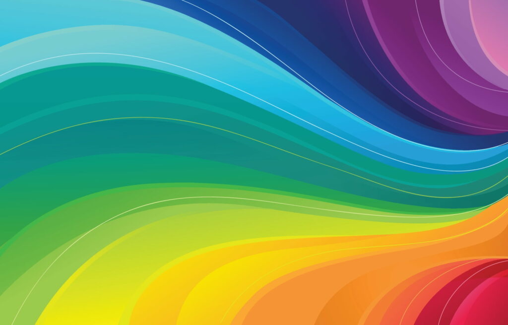 Rainbow Brushstrokes: an Artistic LGBT HD Wallpaper Background