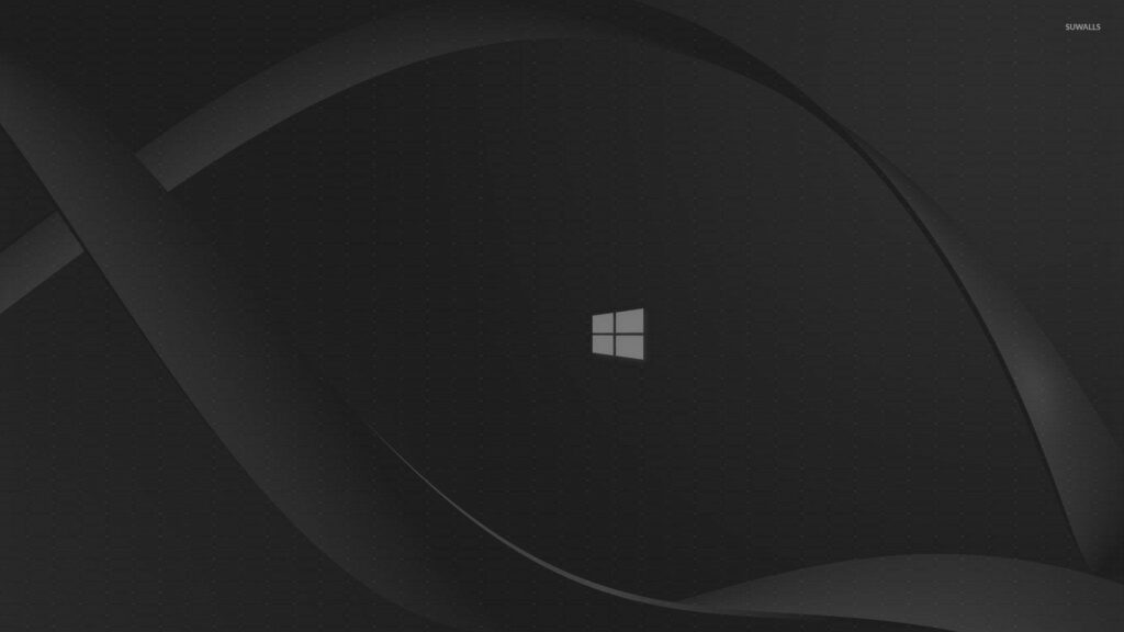 Windows 10: Embracing the Dark Side with a Minimalistic Logo Wallpaper