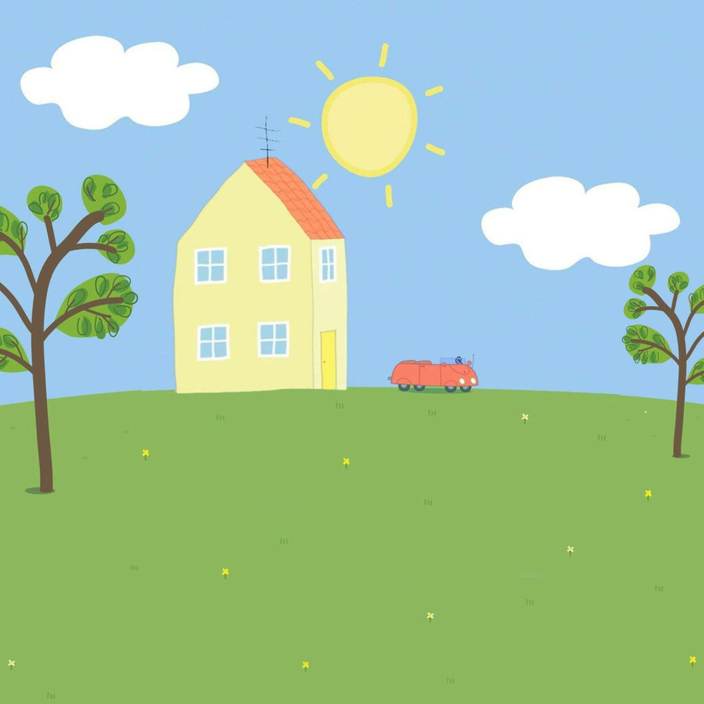 Exploring Peppa Pig's Charming Family Home: A Peek into the Iconic Residence of the Adorable Animated Pigs Wallpaper