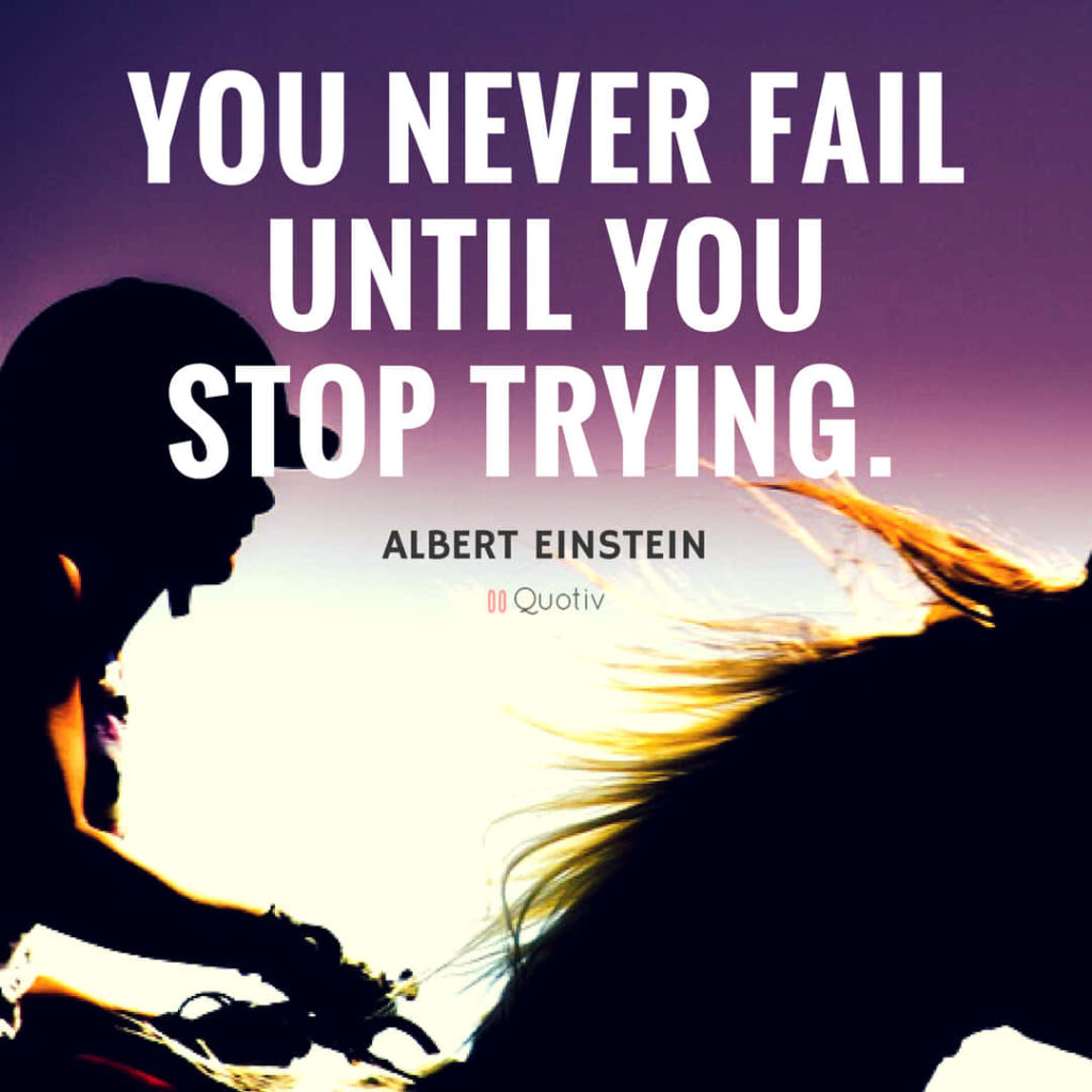 Inspirational Einstein Quote Wallpaper: Determination & Movement