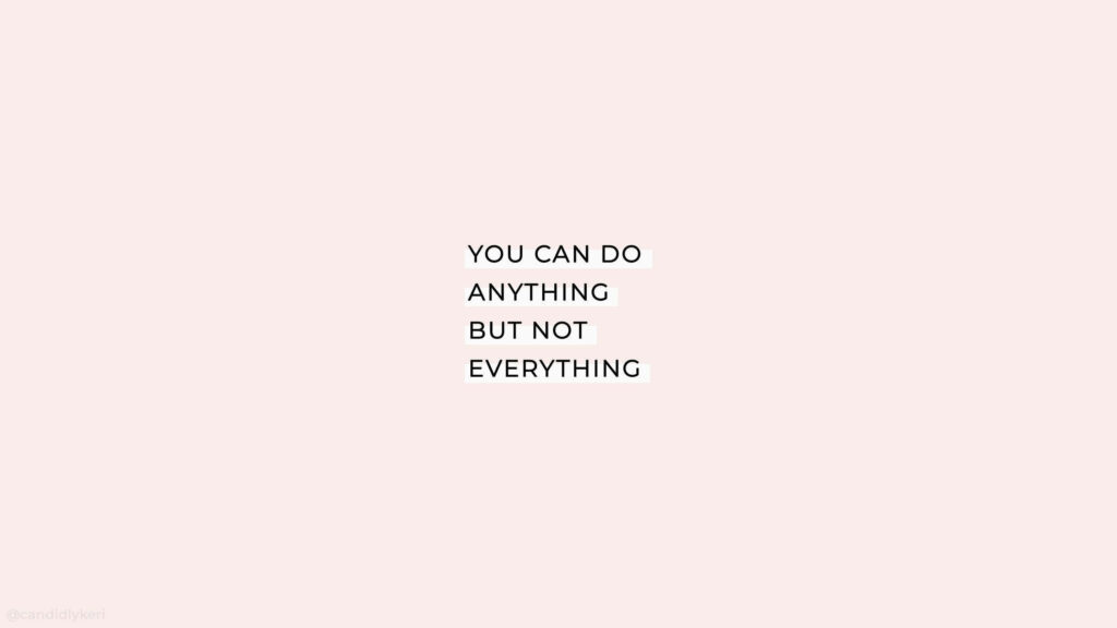 Motivational Light Pink Wallpaper: You Can Do Anything Background