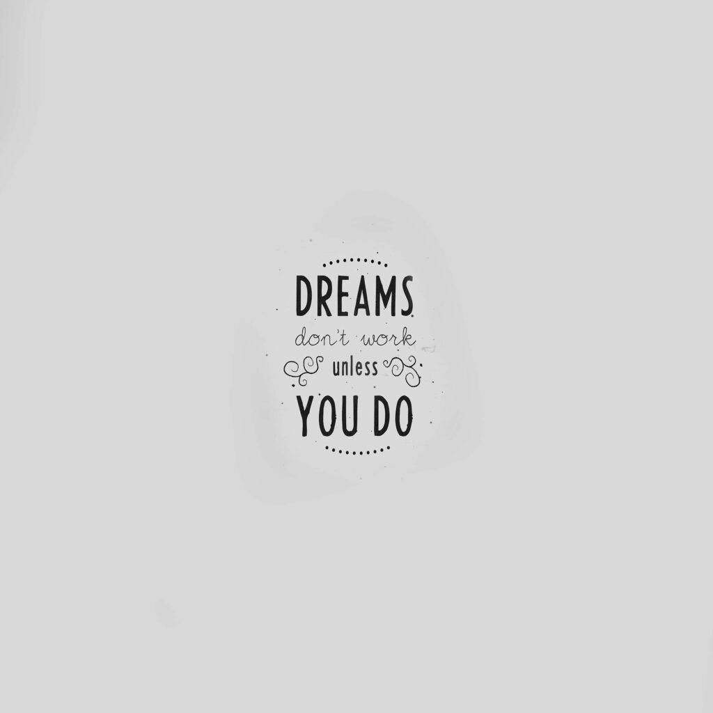Minimalist Wallpaper: Inspiring Quote on Light Gray Background