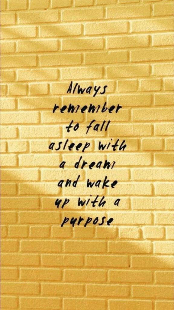 Inspirational Quote MacBook Wallpaper on Textured Yellow Brick