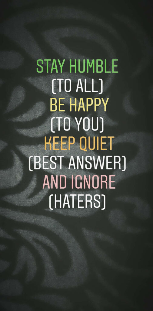 Dark Textured Wallpaper with Inspiring Positive Mindset Message
