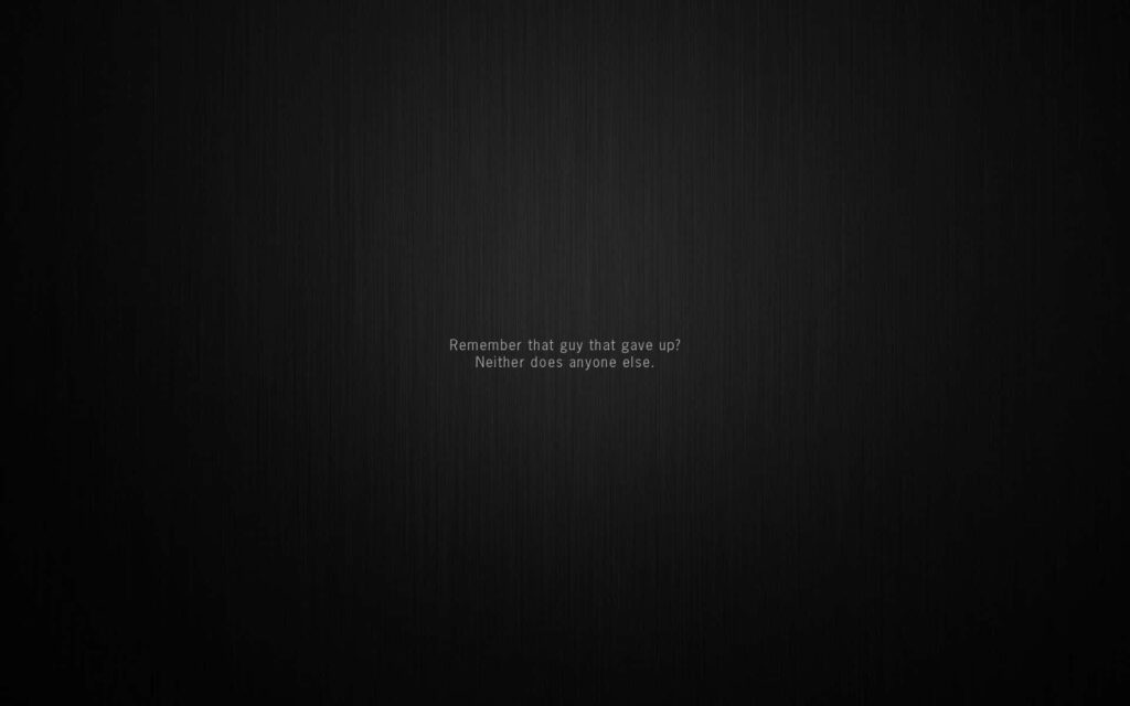 Inspirational Black Wallpaper: Perseverance Quote for Motivation
