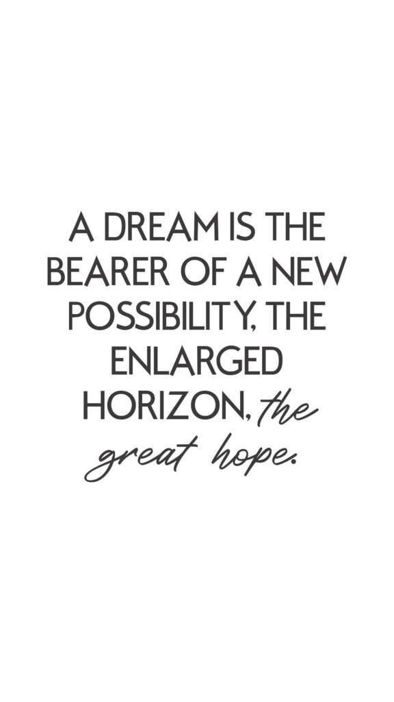 Inspiring Dreams & Hope Wallpaper | Clean White Background