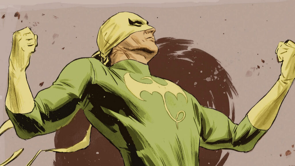 Inspiring Iron Fist Wallpaper: Dynamic Pose & Iconic Costume