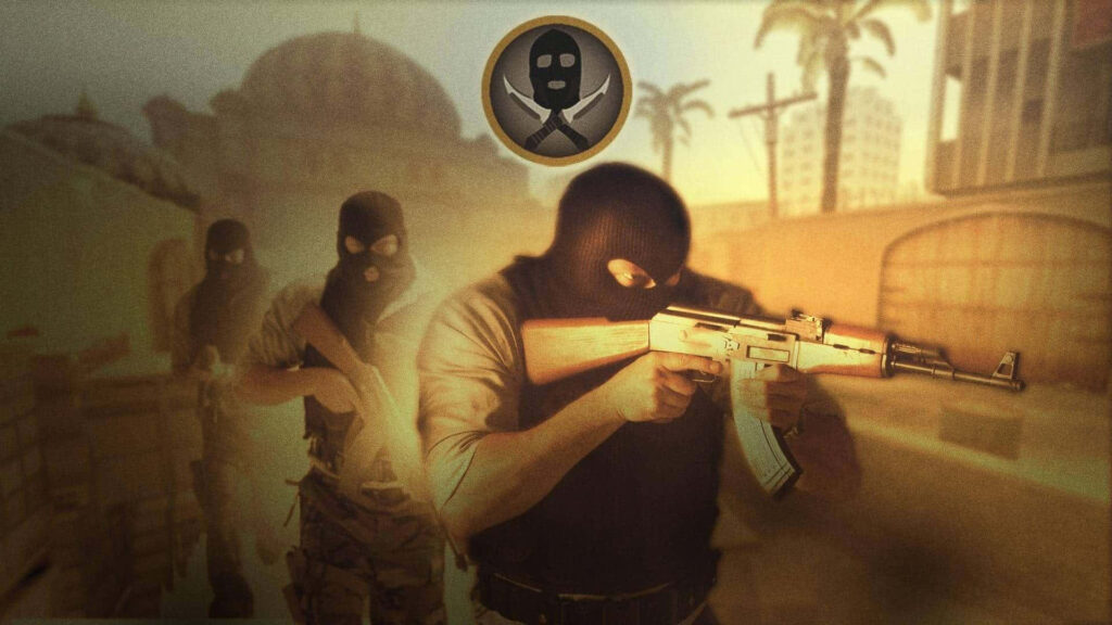 Masked Warriors: Unleashing Chaos in Counter-Strike Global Wallpaper