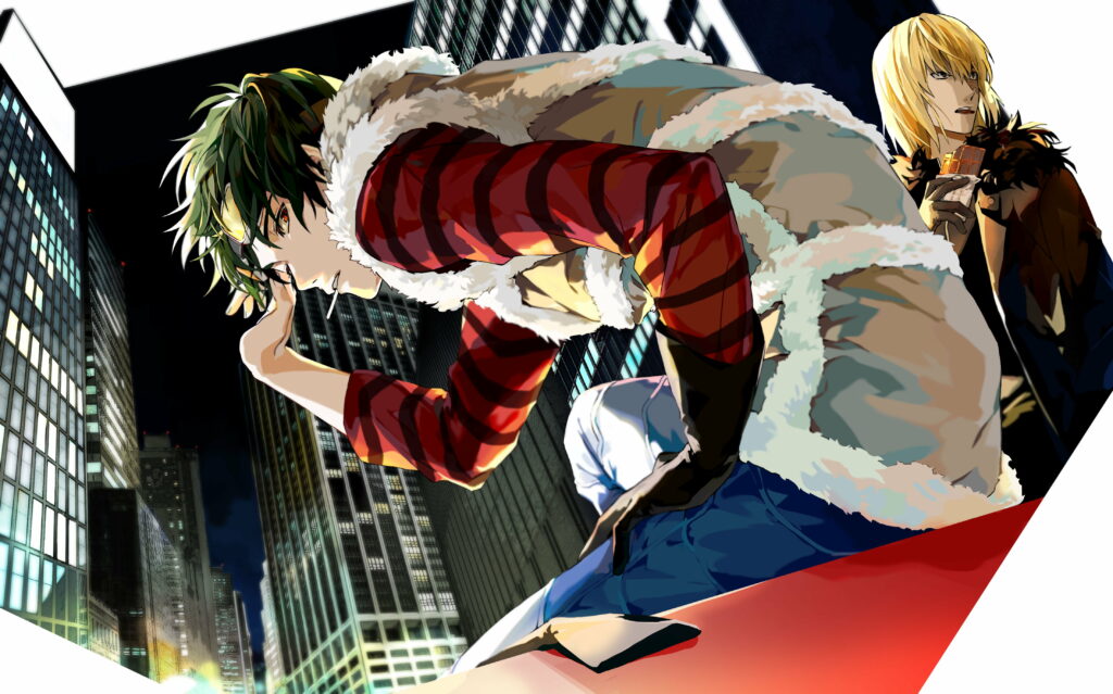 Daring Duo: Mello and Matt - 4K Anime Wallpaper with Death Note Twist