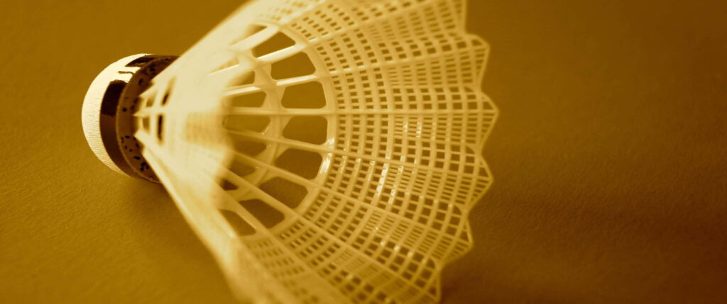 Badminton Shuttlecock Bright Yellow Background Wallpaper