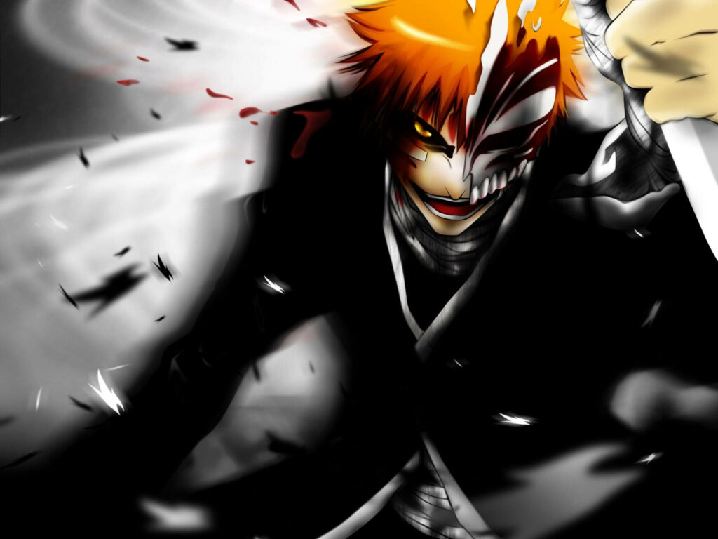 Dynamic Bleach Wallpaper: Intense Hollow Transformation Background