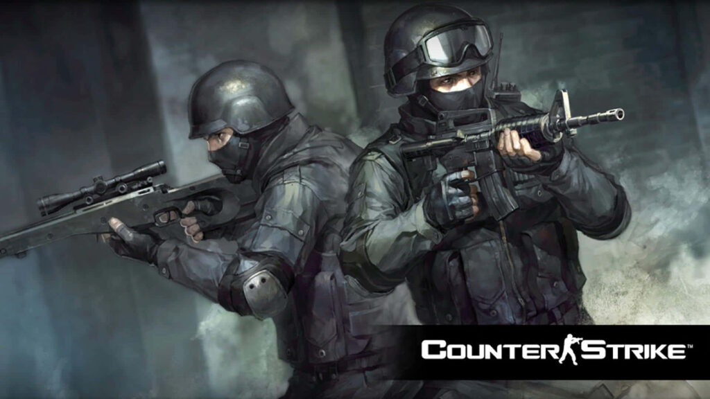 Dynamic Counter-Strike Wallpaper: Armed Soldiers in Urban Combat