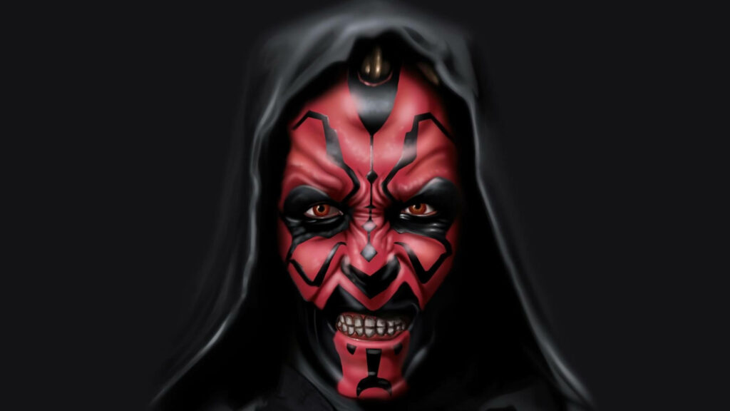 Intense Darth Maul HD Wallpaper – Iconic Sith Lord Background