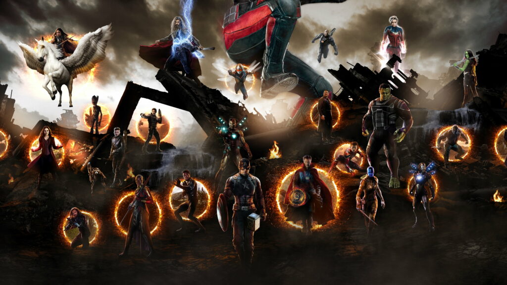 Legendary Avengers Assemble: A Marvelous 4K Wallpaper Featuring Thor, Iron Man, Hulk, and More!