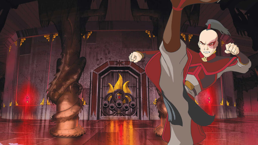 Intense Fire Lord Ozai Wallpaper: Fierce Power & Fiery Background