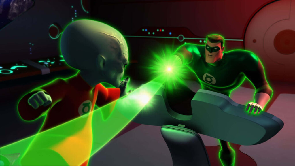 Dynamic Green Lantern Wallpaper: Hal Jordan vs. Guardian Scene