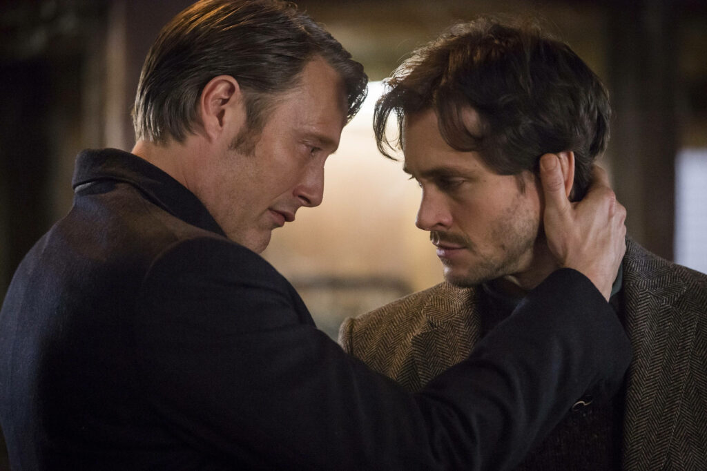 Intense Hannibal & Will Graham Wallpaper: Complex Relationship Art