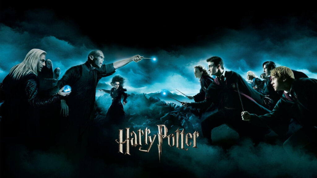 Epic Harry Potter Desktop Wallpaper: Voldemort Showdown Scene