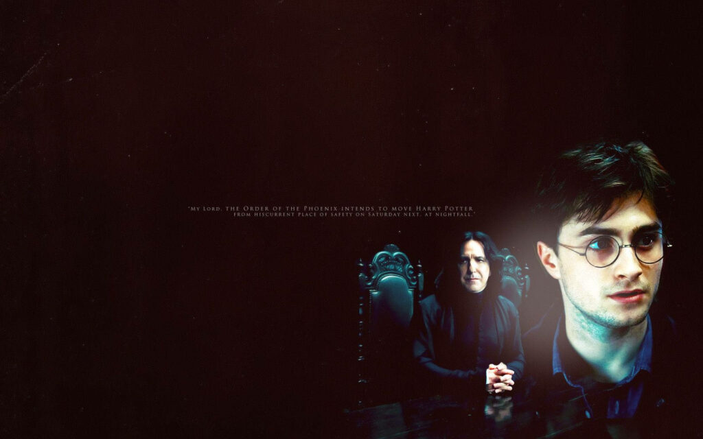 Intense Harry Potter & Snape Wallpaper - Dark Fantasy Background