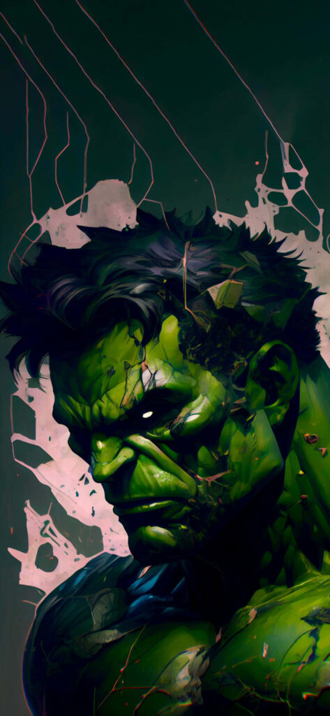 Epic Hulk Action Wallpaper: Intense Expression & Raw Strength