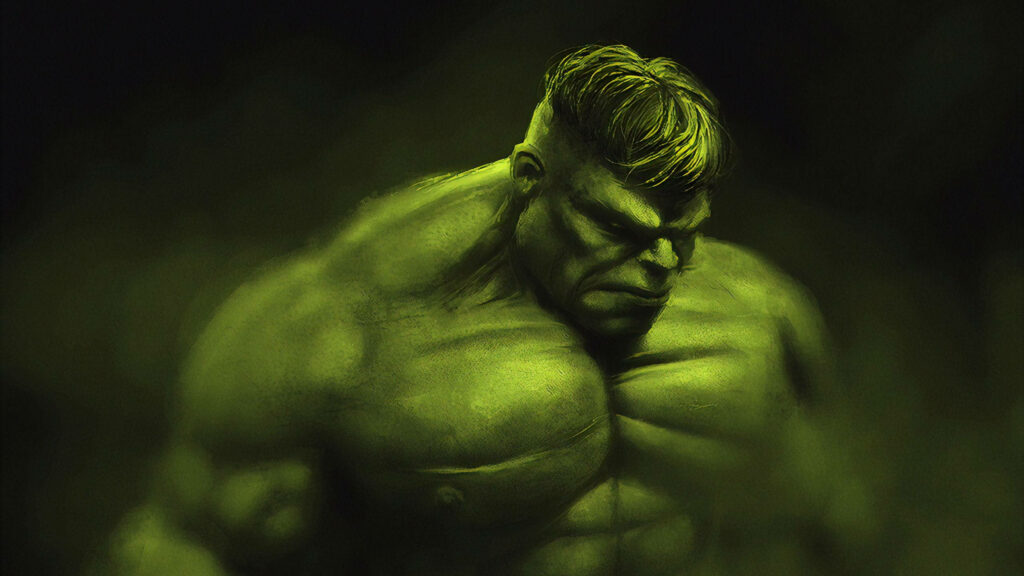 Incredible Hulk Wallpaper: Intense Green Power in Dramatic Setting