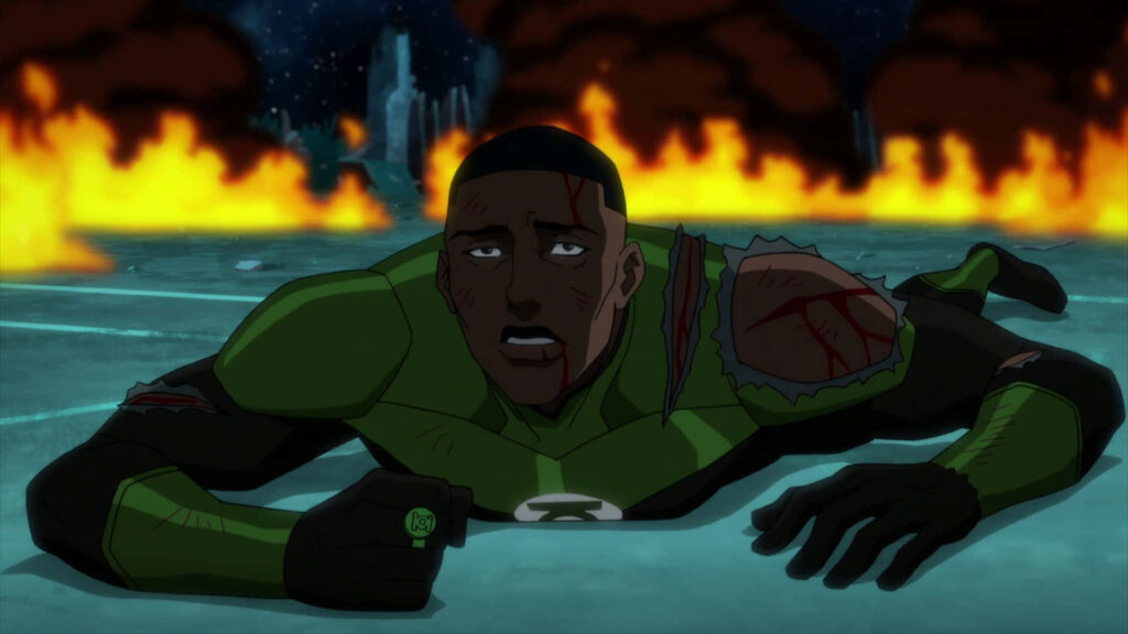 John Stewart in Green Lantern Suit: Intense Wallpaper Background