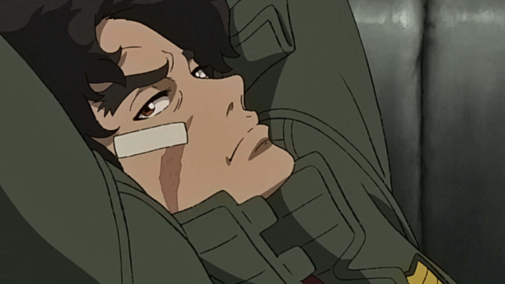 Intense Megalo Box Wallpaper: Close-Up Character Focused Art Style