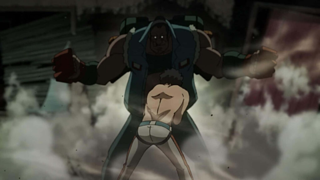 Intense Megalo Box Wallpaper: Dramatic Action & Atmospheric Background