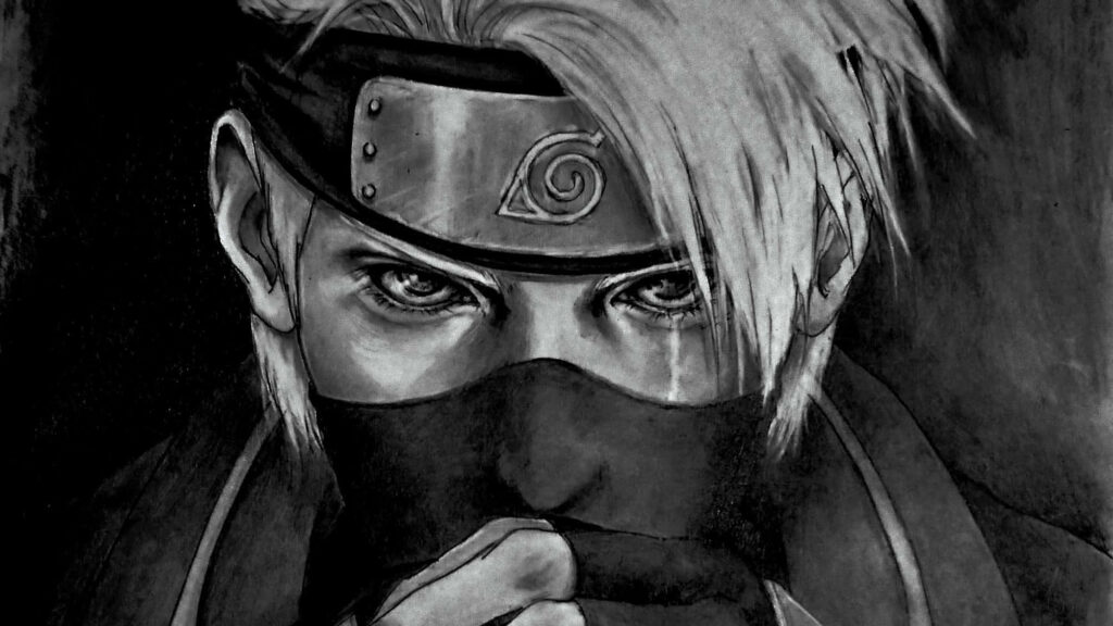 Intense Naruto Character Wallpaper: Dark & Mysterious Background