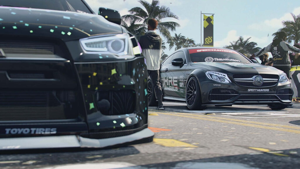 Vibrant Need for Speed Heat Wallpaper: Intense Street Racing Scene
