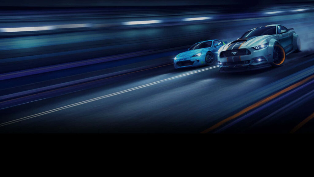 Intense Need for Speed Racing Wallpaper: Neon Tunnel Thrill