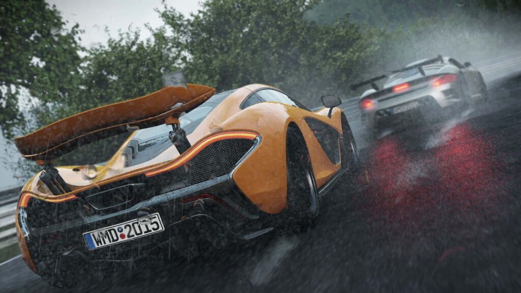 Thrilling 4K Project CARS Wallpaper: McLaren Racing in the Rain