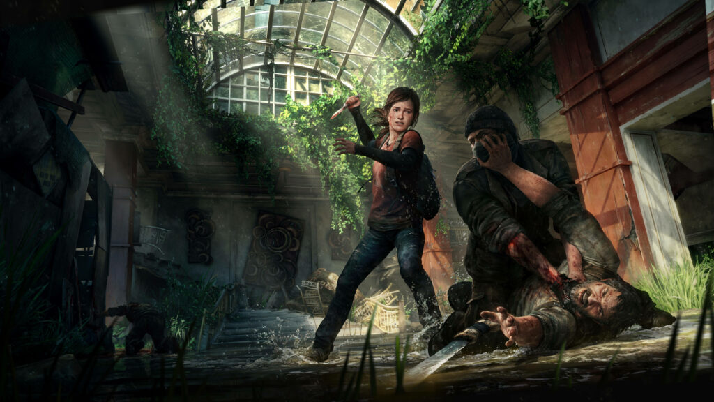 The Last of Us: Ellie's Heroic Stand in Stunning 8k Gaming Wallpaper