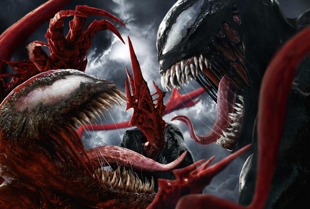Epic 4K Wallpaper: Venom vs Carnage Battle Scene Background