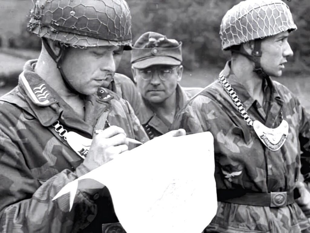 WWII Soldiers Examining Map: Intense Strategic Preparations Wallpaper