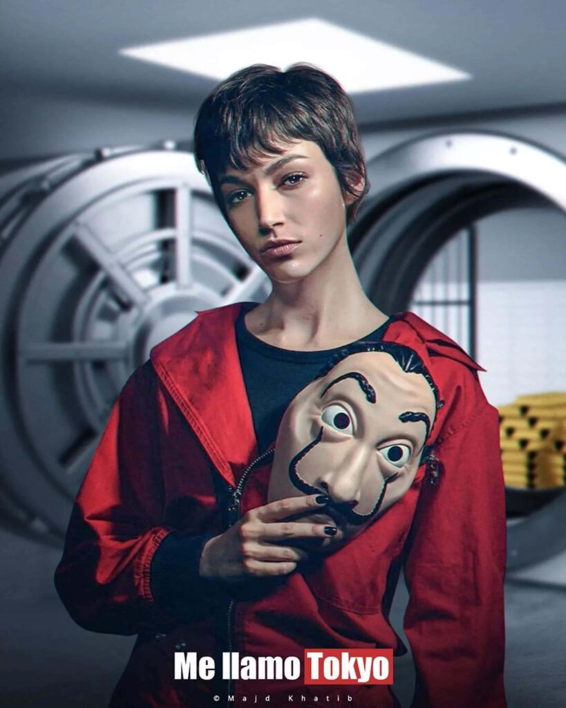 Daring Heist Unleashed: An Intense Snapshot from the Acclaimed Money Heist Series Wallpaper