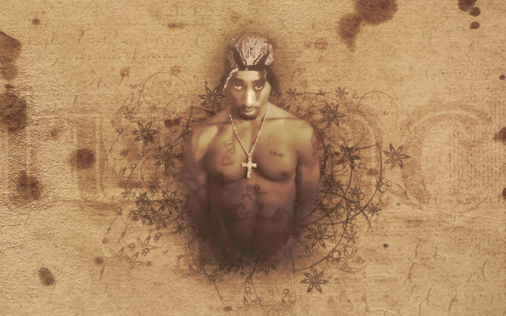 2Pac: The Shirtless Singer in HD Portrait Wallpaper